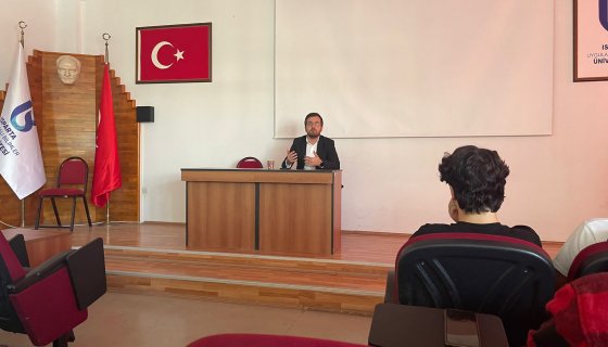 Isparta Uygulamalı Bilimler Üniversitesinde 05.10.2022 tarihli yapmış olduğumuz konuşma